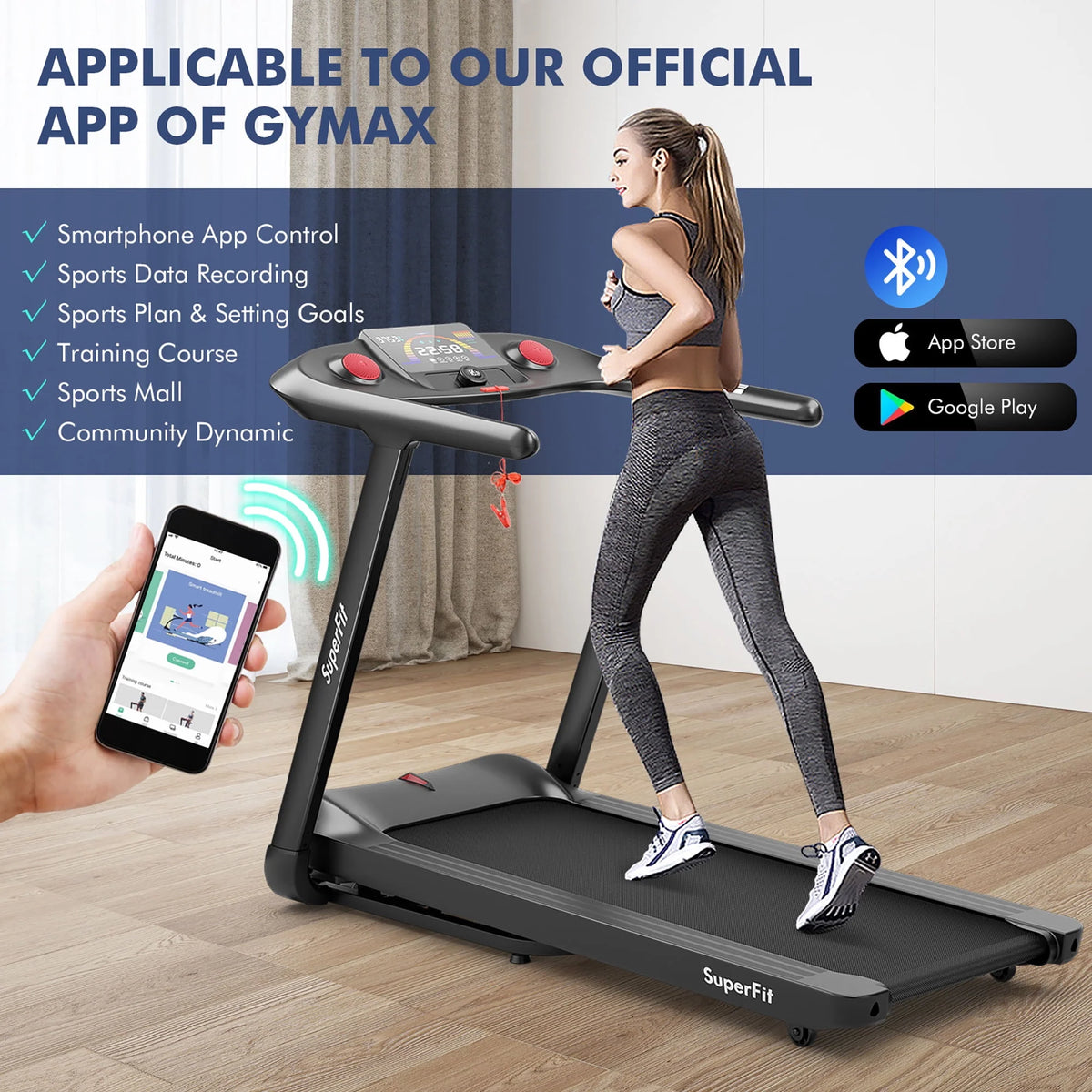 4.75HP Folding Treadmill M92013