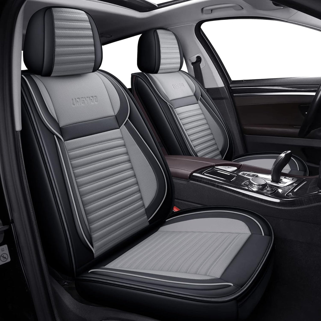 Red line Faux Leather Automotive Seat Covers H88988