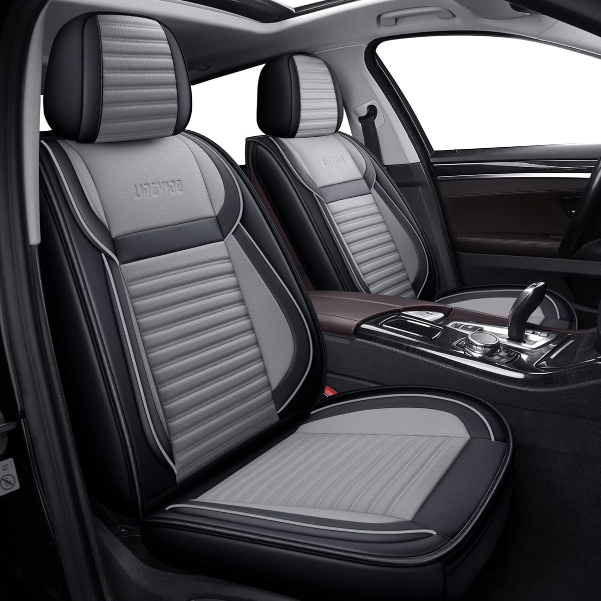 Red line Faux Leather Automotive Seat Covers H88988