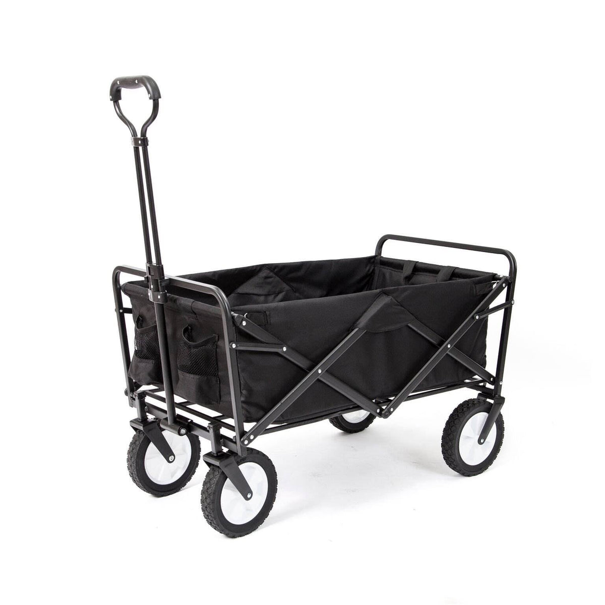 Black Collapsible Outdoor Utility Camping Wagon Cart V397