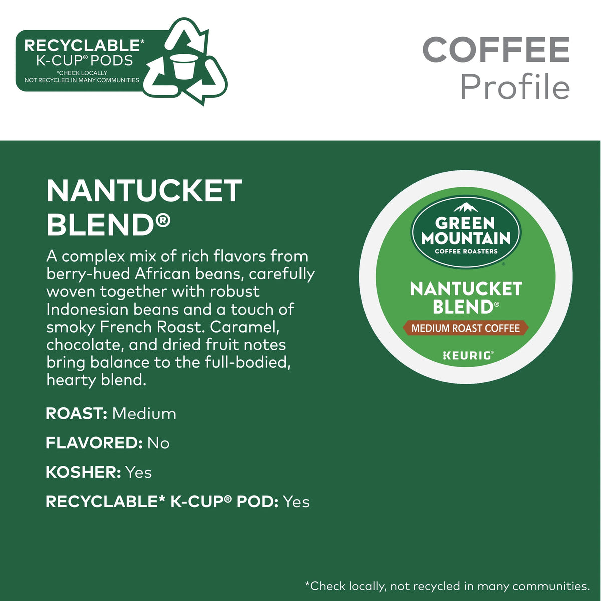 Medium Roast K-Cup Coffee Pods, 24 Count O89552