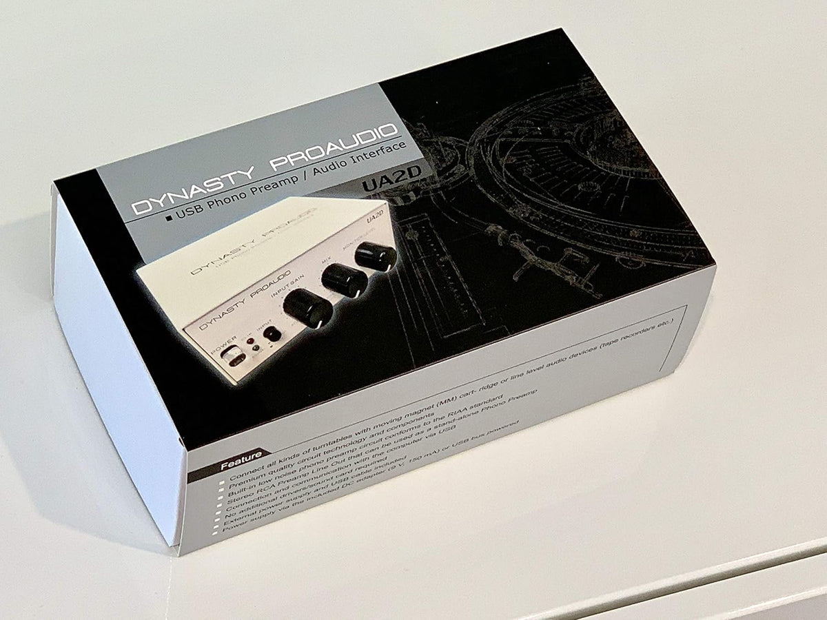 USB Phono Preamp with RIAA Equalized Low Noise Moving Magnet A/D Converter D801