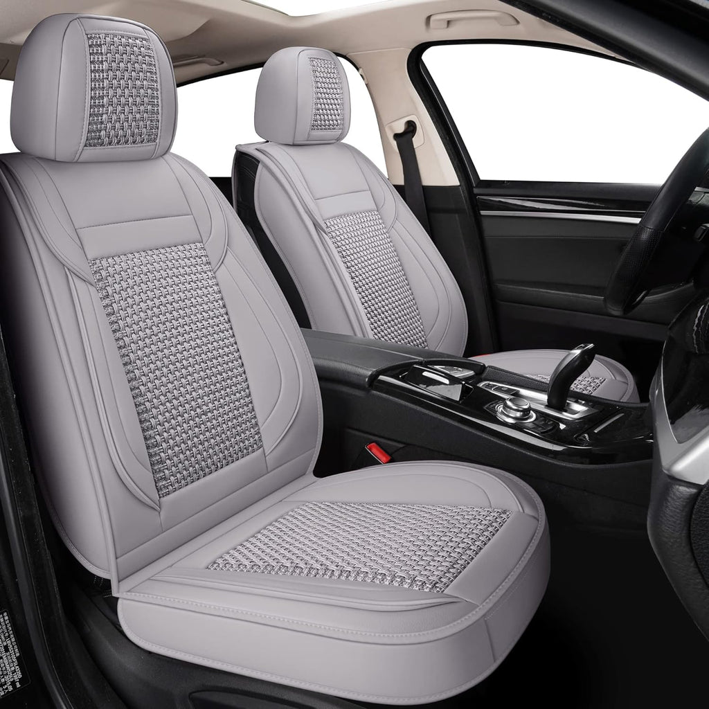 Red line Faux Leather Automotive Seat Covers H88988