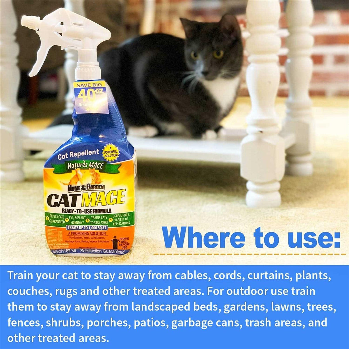 Cat Repellent Outdoor Spray J560648