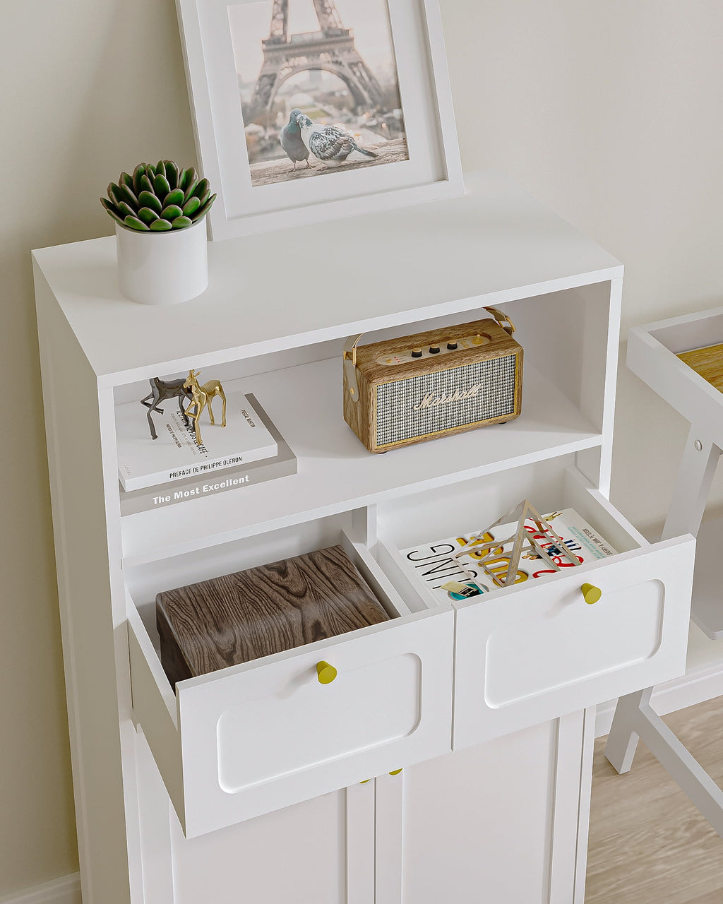 Freestanding Bathroom Storage Cabinet with 2 Drawers J5549