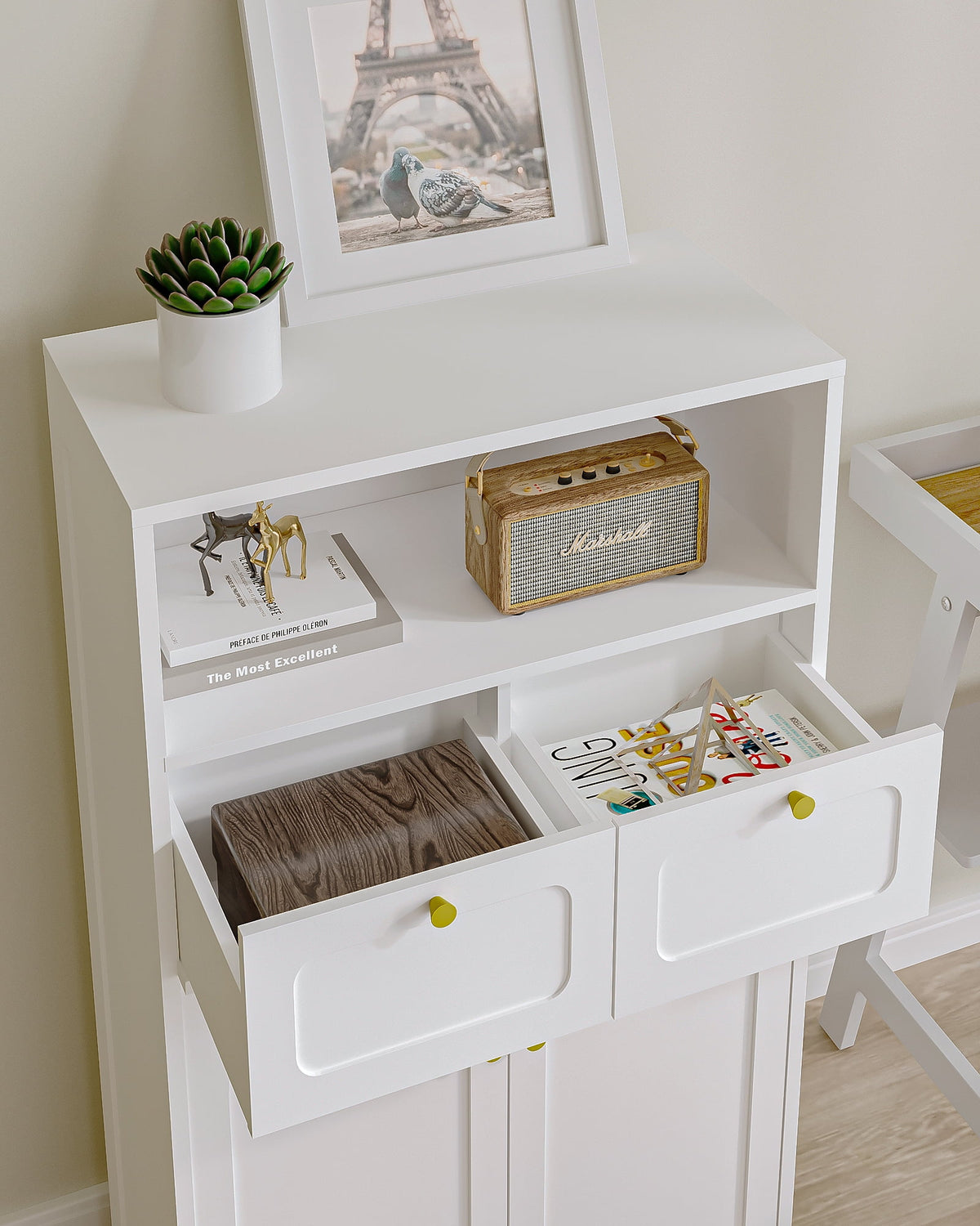 Freestanding Bathroom Storage Cabinet with 2 Drawers J5549
