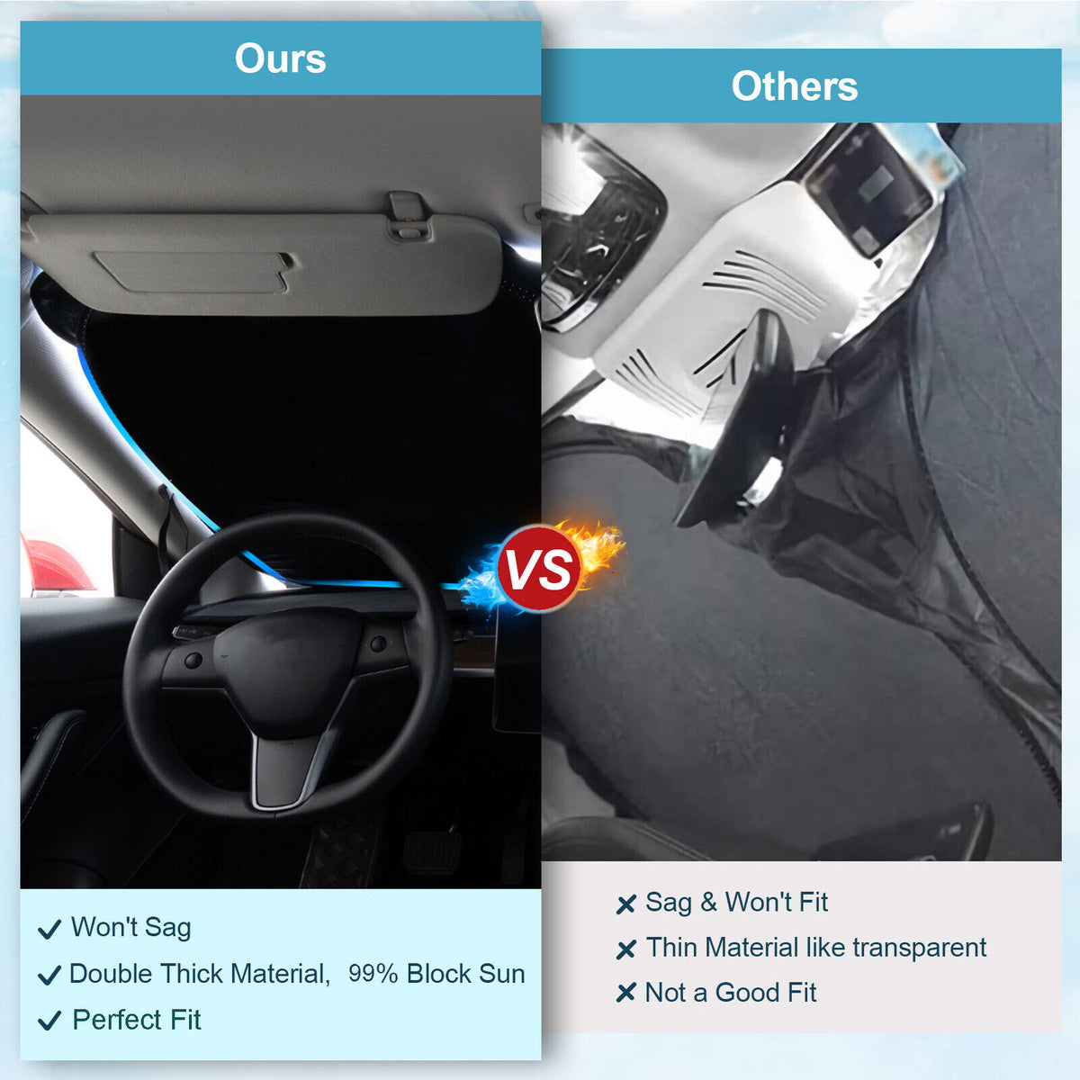 Car Windshield Sun Shade Cover H468141