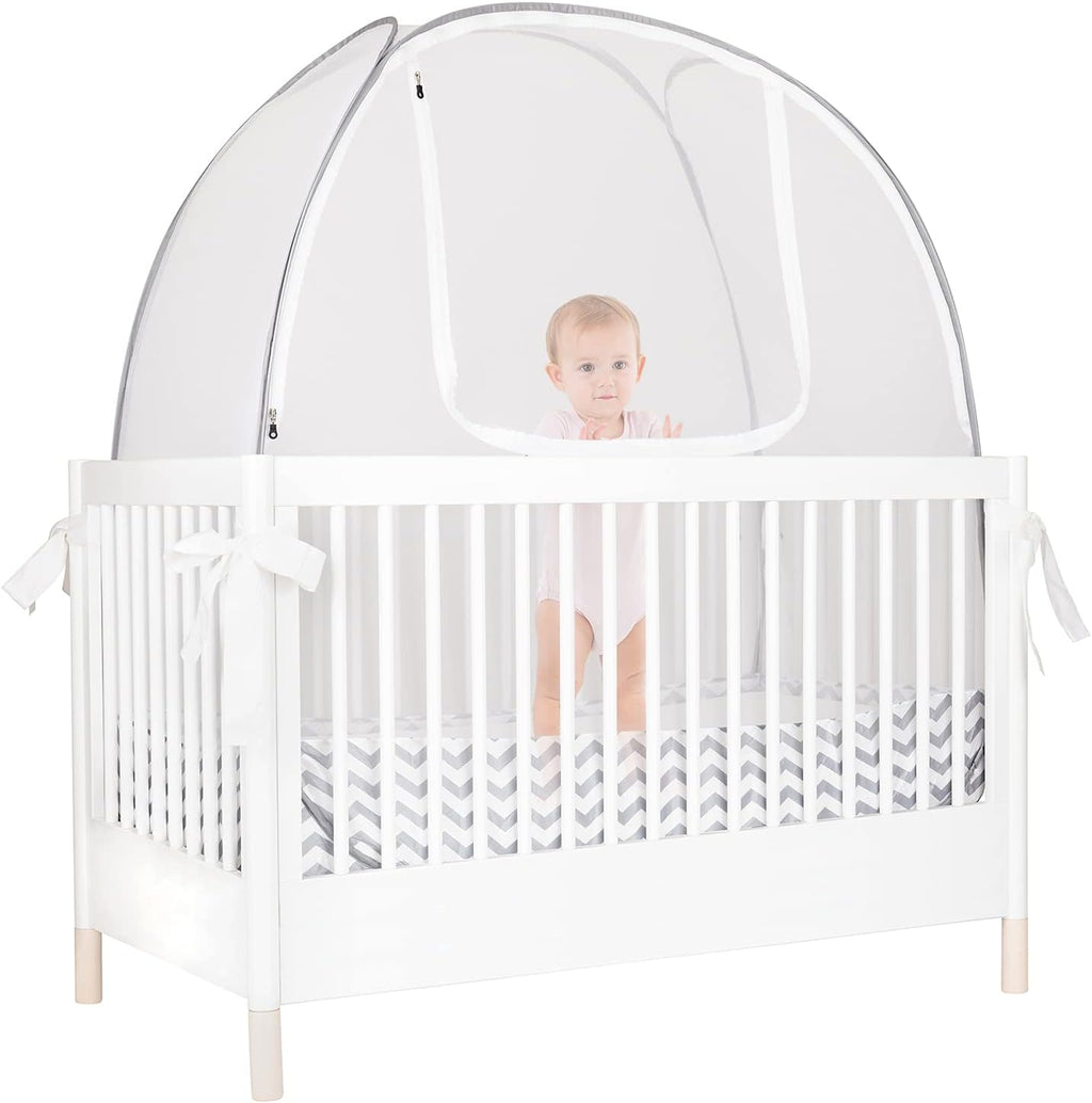 Infant Mosquito Netting Pop-Up Canopy Cover for Standard Cribs P780