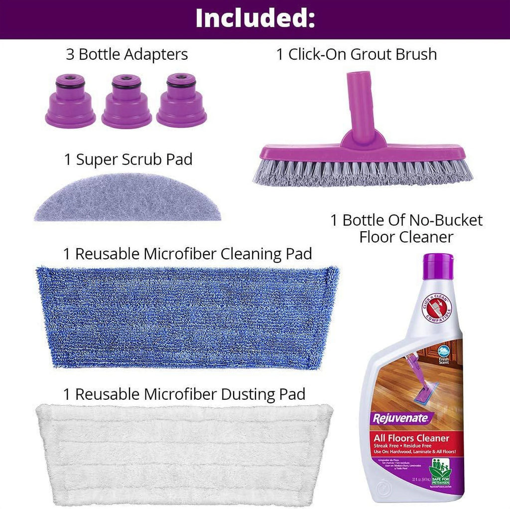 Click N Clean Multi-Surface Spray Mop System Bundle Y964
