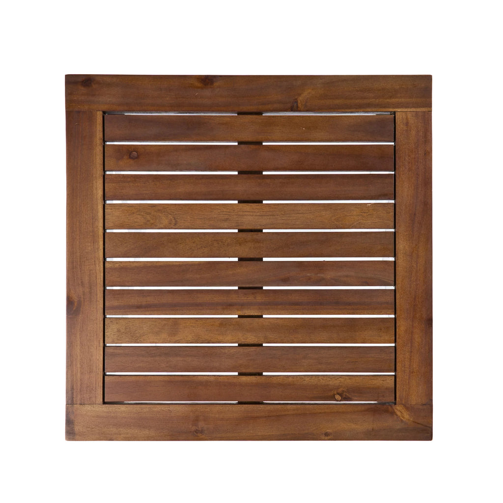 White Dark Oak Acacia Wood End Table X377