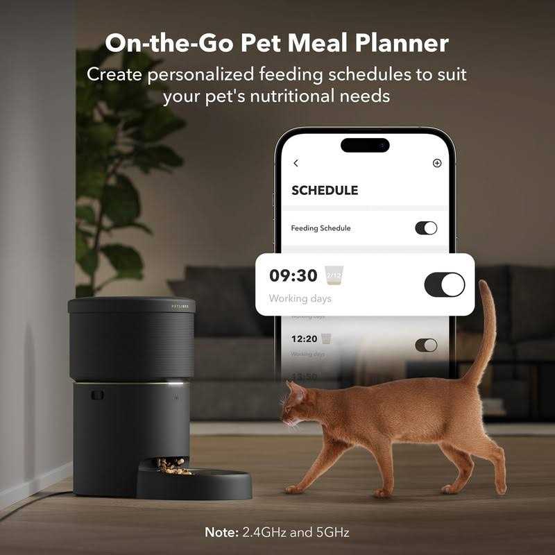 Automatic Cat Feeders 5G WiFi Pet Feeder with Vacuum Food Storage I847184