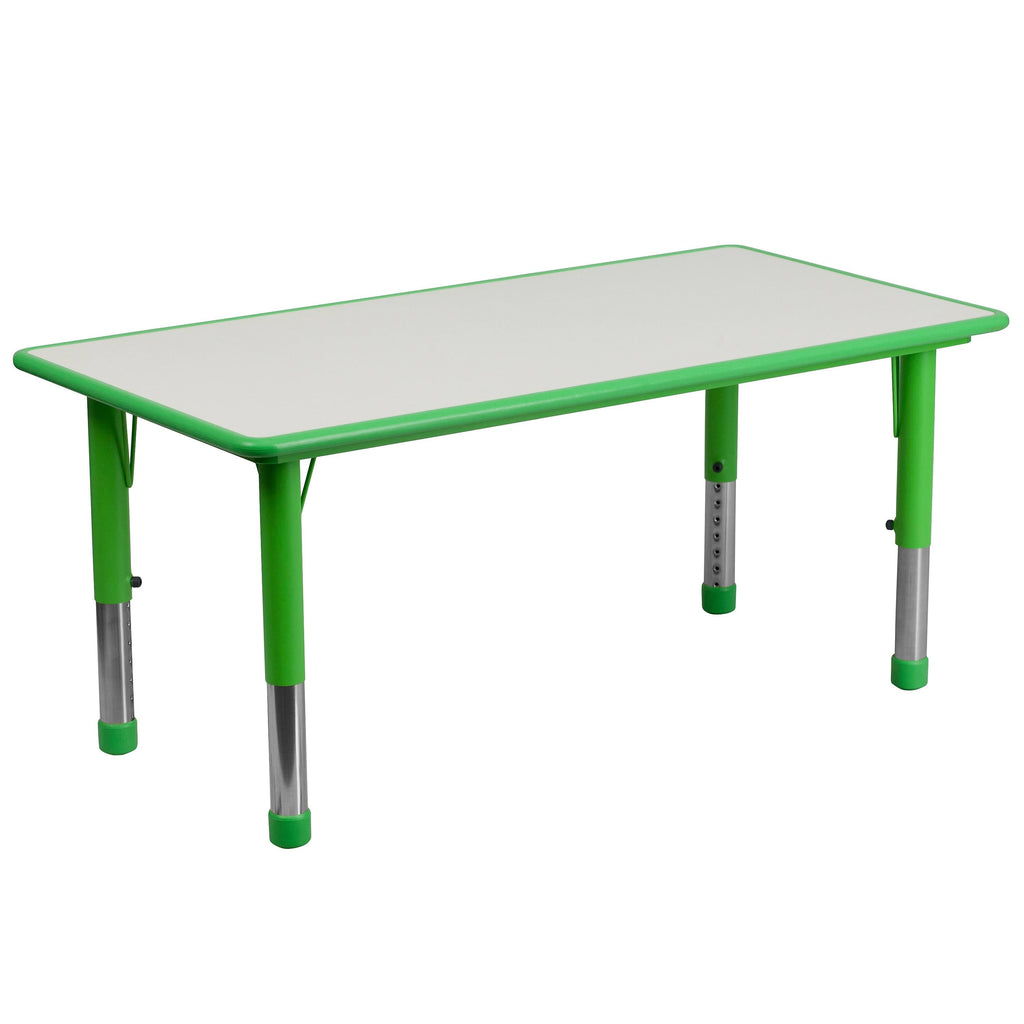 Rectangular Activity Table in Green/grey H7960