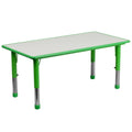 Rectangular Activity Table in Green/grey H7960