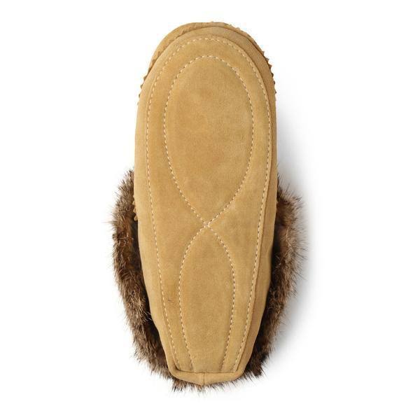 Genuine Rabbit Fur Lined Moccasin G32533