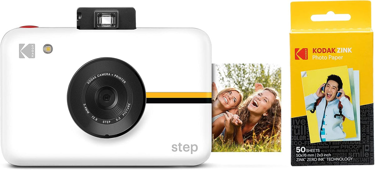 White Instant Camera with 10MP Image Sensor P3493